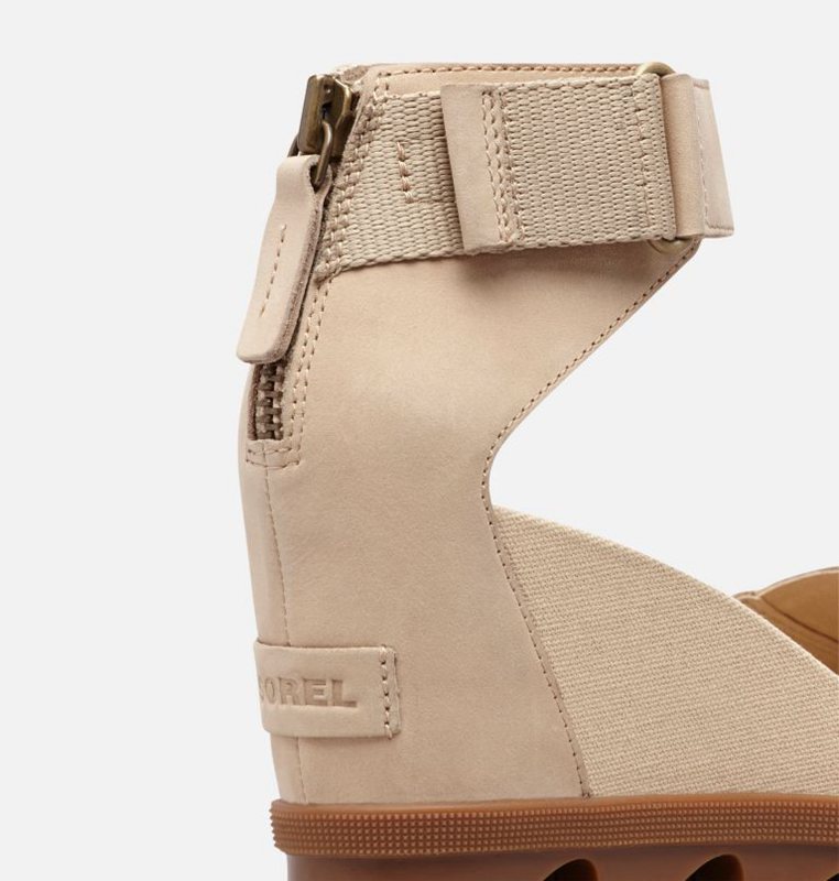 Sorel Dam Sandaler Beige - Joanie™ Ii Ankle Strap Wedge - ZGT-709632